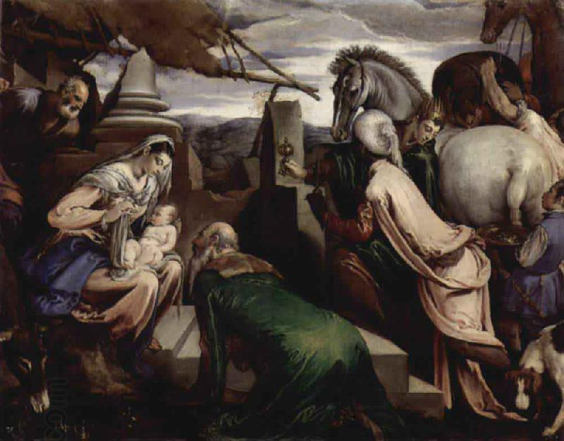 Jacopo Bassano Anbetung der Heiligen Drei Konige China oil painting art